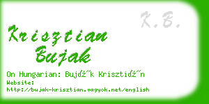 krisztian bujak business card